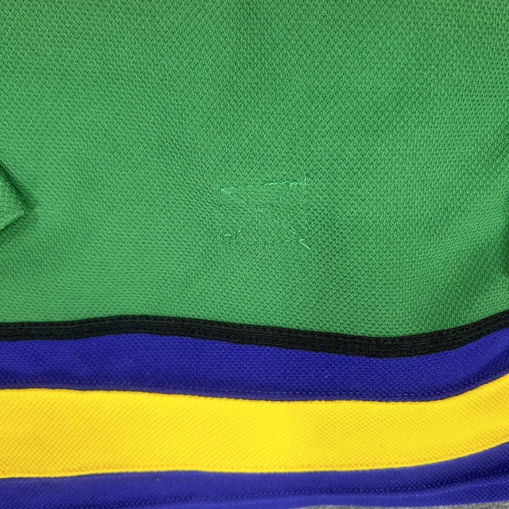 Vintage Mighty Ducks D-5 Jersey Mens 2XL Green Embroidered Adam Banks #99 Movie - Picture 11 of 13